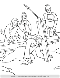 Keep your kids busy doing something fun and creative by printing out free coloring pages. Stations Of The Cross Coloring Pages The Catholic Kid