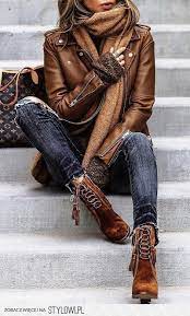 Pin By Lzg On Things To Wear Brown Leather Jacket Fashion Leather Jacket Outfits