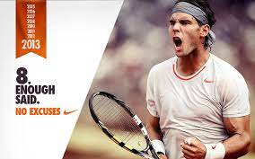 He has won the french open a record of ten times and two wimbledon championships in 2008 and 2010, australian open in 2009 and the us open twice. Ø¶Ø¹Ø§Ù Ø§Ù„Ø³Ù…Ø¹ Ø±Ø§Ø­Ø© Ø¹Ø§Ø¨Ø± Rafael Nadal Wallpaper Nike Plasto Tech Com