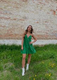 Larrow Dress | Bottle Green - XS