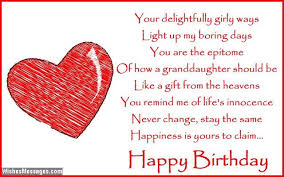 Birthday Poems For Granddaughter Best Happy Birthday Quotes Birthday Girl Quotes Happy Birthday Quotes