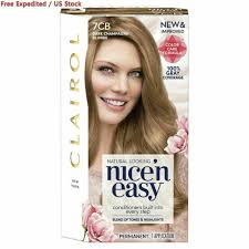 This look is perfect for anyone with medium complexion and hazel or brown eyes. Clairol N Easy 7cb Dark Champagne Blonde Hair Color For Sale Online Ebay