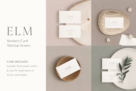 Elm Business Card Mockup Kit Business Card Mock Up Stationery Mockup Minimalist Business Cards