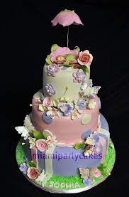 Flowers And Butterflies Baby Shower Cake Cake By Annie Cakesdecor