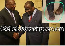 Too hot and you will sweat badly!! Heartbroken Tito Mboweni Responds To Trolls Laughing At His And President Ramaphosa S Cheap Shoes Celeb Gossip News