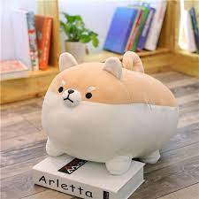 New 40 50cm Cute Shiba Inu Dog Plush Toy Stuffed Soft Animal Corgi Chai Pillow Christmas Gift For Kids Kawaii Valentine Present Corgi Plush Kawaii Plush Animal Pillows