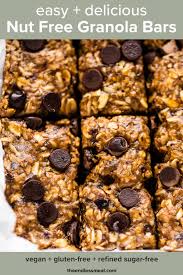 The perfect homemade granola bar recipe can be chewy, crunchy, no bake, healthy and relatively low calorie, or with peanut butter and chocolate chips. Nut Free Granola Bars No Bake The Endless Meal
