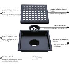 Be careful when you're doing this. 6 Inch Removable Multipurpose Invisible Stainless Shower Drain Hair Trap Floor Drain