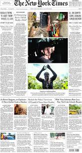 New york times front page. The New York Times In Print For Saturday Aug 8 2020 The New York Times