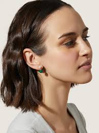 Swarish Jewels Milan Green Earrings