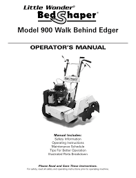 Get outdoors for some landscaping or spruce up your garden! Little Wonder 900 901 902 903 Owner S Manual Manualzz