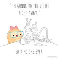 Browse latest funny, amazing,cool, lol, cute,reaction gifs and animated pictures! Washing Dishes Gifs Get The Best Gif On Giphy