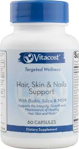 Biotin Vitamins For Hair Skin And Nails Vitacost Synergy Hair Skin Nails Support With Biotin Silica Msm 60 Capsules Biotin Hair Skin Nails Hair Growth Supplement
