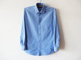 Pierre Cardin Shirt Vintage Light Blue Shirt Men Button Up Etsy