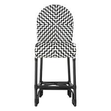 Black And White Wicker Bar Stools Safavieh Shea Black And White Wicker Outdoor Bar Stool Outdoor Bar Stools Counter Stools Wicker Counter Stools