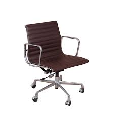 Classic Eames Office Chair Replica The Seat Is Made From Genuine Leather Which Can Be Replaced By Oth Modern Classic Furniture Office Chair Eames Office Chair