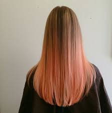 You can get a very beautiful ombre color using brown and peach color on your hair. Best Hair Ombre Peach Dyes Ideas