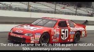 Budweiser has sponsored cars since 1983 so it would have been after 1983. History Of Budweiser Cars In Nascar Youtube