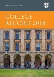 They are listed in order of the issue in which their name appears. College Record 2018