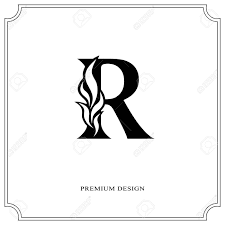 Elegant Letter R Graceful Royal Style Calligraphic Beautiful Logo Vintage Drawn Emblem For Book Design Brand Name Business Card Restaurant Boutique Hotel Vector Illustration Royalty Free Cliparts Vectors And Stock Illustration Image