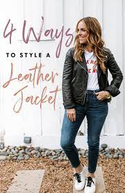 4 Ways To Style A Leather Jacket Rachel Hollis Rachel Hollis Fall Winter Capsule Wardrobe Style