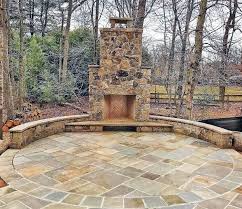 You can't beat stone as a building material for a backyard terrace. Top 60 Best Flagstone Patio Ideas Hardscape Designs