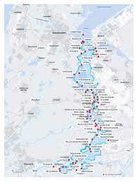 Zo kon ons kleine land de vijand op veilige afstand houden. Kaart Nieuwe Hollandse Waterlinie Nieuwe Hollandse Waterlinie