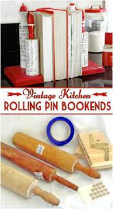 16 Fun And Decorative Repurposing Ideas For Old Rolling Pins Diy Vintage Decor Diy Bookends Rolling Pin Crafts