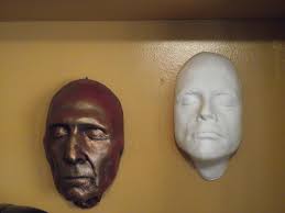 Face casting done for "Man who fell to earth" in Hollywood. If you youtube  "Bowie Face casting"it will show a video of David getting it done