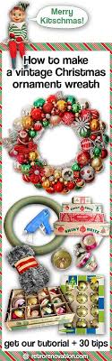 If you are using real flowers, you will not want to make the floral wreath until the morning of your event. Our Tutorial And 30 Tips To Make Your Own Vintage Christmas Ornament Wreath