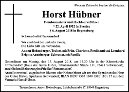 Die verschiedenen dienstleistungsbereiche im haus des guten hirten sind für unsere jugendlichen nur deshalb „so echt, weil wir ausbildung nicht spielen, sondern machen. Traueranzeigen Von Horst Hubner Mittelbayerische Trauer