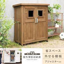 楽天市場 収納庫 屋外 木製 物置 奥行40 収納棚 おしゃれ スリム ベランダストッカー 玄関 庭 屋外収納 倉庫 ベランダ収納庫 扉付き ライト ホワイト ガーデンファニチャー 屋外薄型収納庫 高さ92cm ストッカー ベランダ ガーデニング バルコニー テラス かわいい
