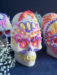How To Make Sugar Skulls For Dia De Los Muertos Try Anything Once Recipe Fun Halloween Food Sugar Skull Halloween Treats