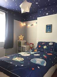 Pin By Tabinda Baig On Logan S Room Outer Space Bedroom Space Themed Bedroom Kids Bedroom Designs