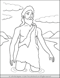 If your child loves interacting. Saint John The Baptist Coloring Pages The Catholic Kid