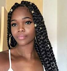 Big Box Braids Hairstyles For Black Women 51 Hot Poetic Justice Braids Styles Page 2 Of 5 Stayglam Hair Styles Box Braids Hairstyles Single Braids