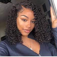 Human Hair Wigs Curly Bob Wigs Curly Weave Hairstyles Curly Lace Front Wigs