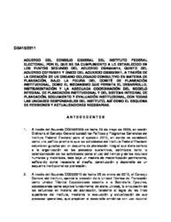 Ser escucha el para cambiar el orden de tus pdfs, arrastra y suelta los archivos cómo quieras. Acuerdo Del Consejo General Del Instituto Federal Electoral Por El Que Se Da Cumplimiento A Lo Establecido En Los Puntos Segundo Del Acuerdo Cg420 2010 Quinto Del Acuerdo Cg173 2011 Y Unico Del Acuerdo