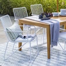 Patio Garden Stacking Dining Chair White Chair Dining Chair Set