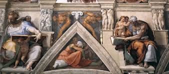 Michelangelo předměty z plátna renesance raffaello. Ceiling Of The Sistine Chapel Detail Michelangelo Michelangelo Paintings Sistine Chapel Painting