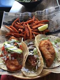 Unwrap, fill with fish, slaw, cilantro, and drizzle with crema. 3 Different Fish Tacos With Sweet Potato Fries Picture Of Pacific Catch San Francisco Tripadvisor
