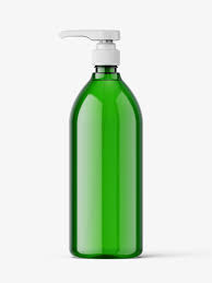 Download Green Bottle With Pump Mockup Smarty Mockups