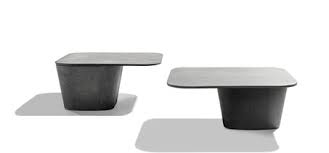 Low to the ground and only a couple of inches tall. Low Tables Tribu