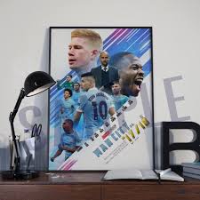 Shop affordable wall art to hang in dorms, bedrooms, offices, or anywhere blank walls aren't welcome. New Man City Poster Mcfc