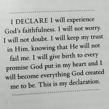 I Declare I Will Experience God S Faithfulness Joel Osteen Quotes Quotes Faith Quotes