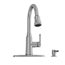 one handle pull down stainless kitchen