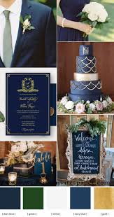 Cheap Emerald Green And Gold Invite Royal Wedding Invite Monogram Classic Vintage Fall Winter Spring Ws139 In 2020 Navy Blue And Gold Wedding Gold Wedding Colors Classic Blue Wedding