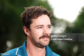 Travis Head of Australia speaks to the media during an Australian... News  Photo