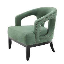 green upholstered accent chair eichholtz adam in 2021 chair accent chairs occasional chairs