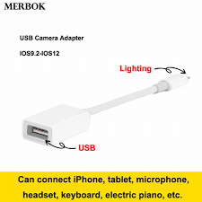 Lighting To Usb Otg Date Connect Cable Adapter Keyboard Headset Microphone Connector For Ipad Pro Tablet Iphone X Xr Xs Max 8 7 Phone Adapters Converters Aliexpress